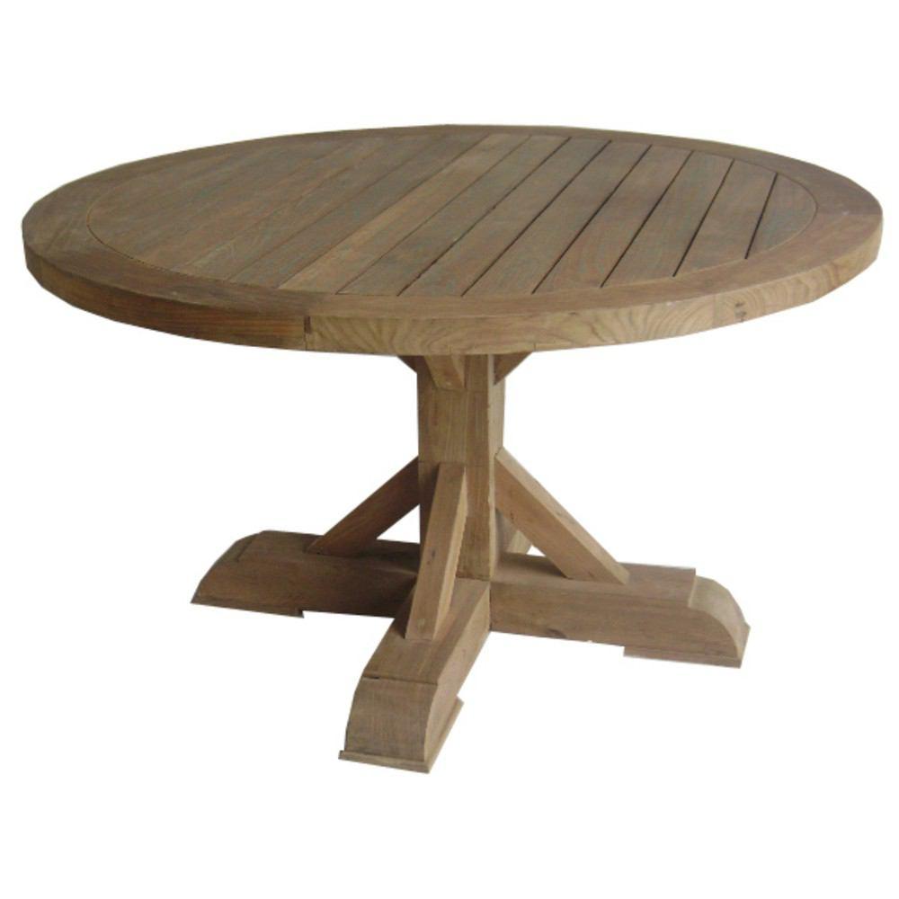 Padma's Plantation Xena Reclaimed Outdoor Teak Round Dining Table