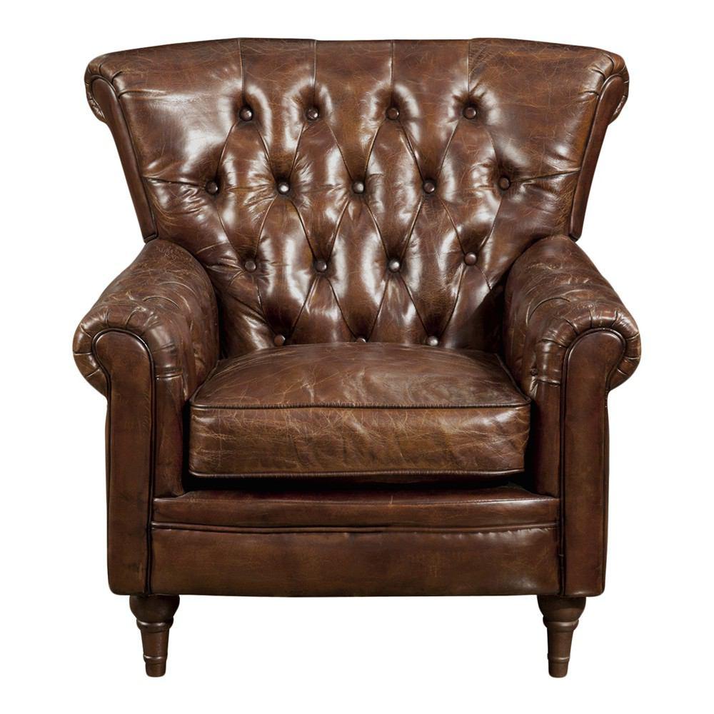 Moe's Home Collection New Castle Club Chair - Brown