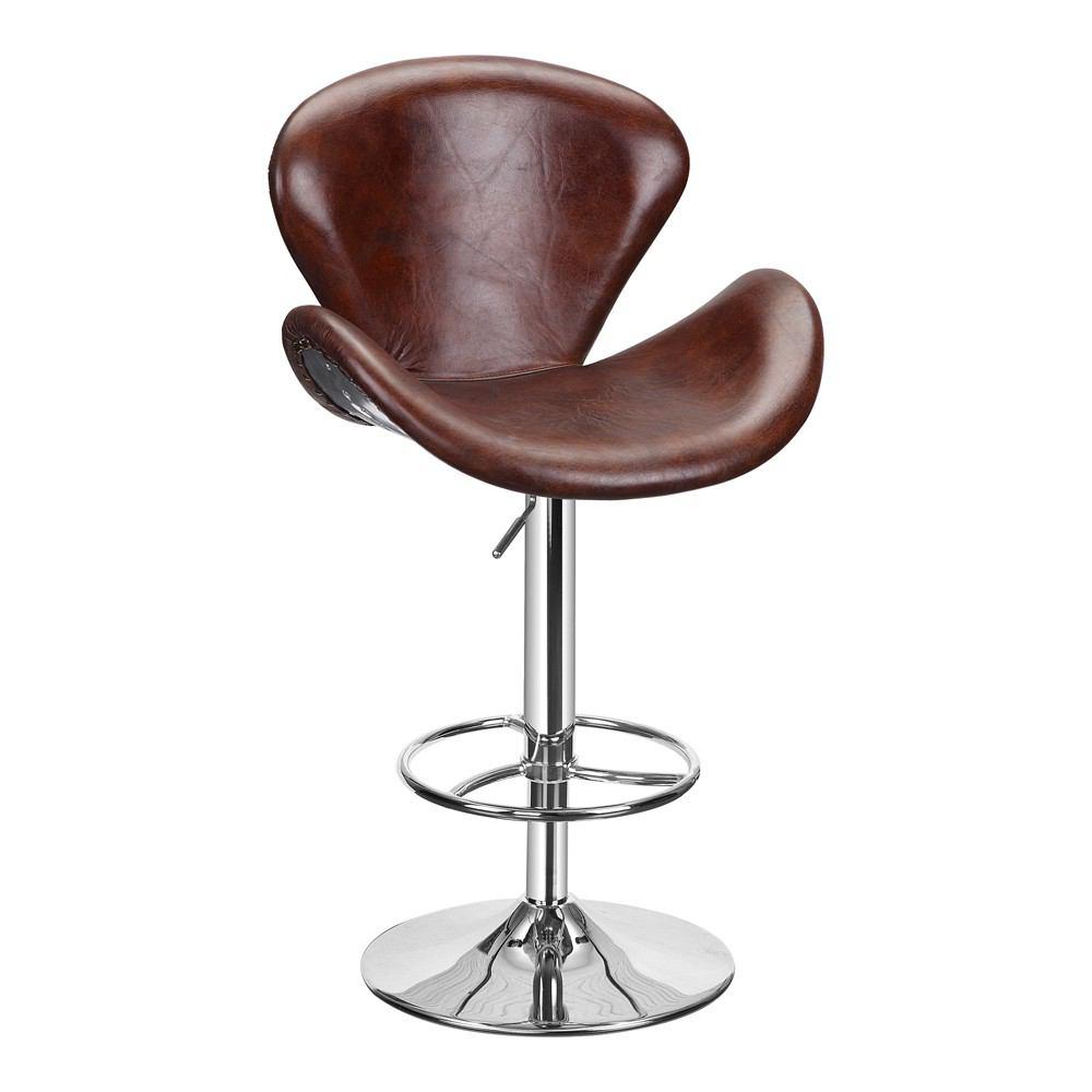 Moe's Home Collection Brighton Adjustable Stool - Brown