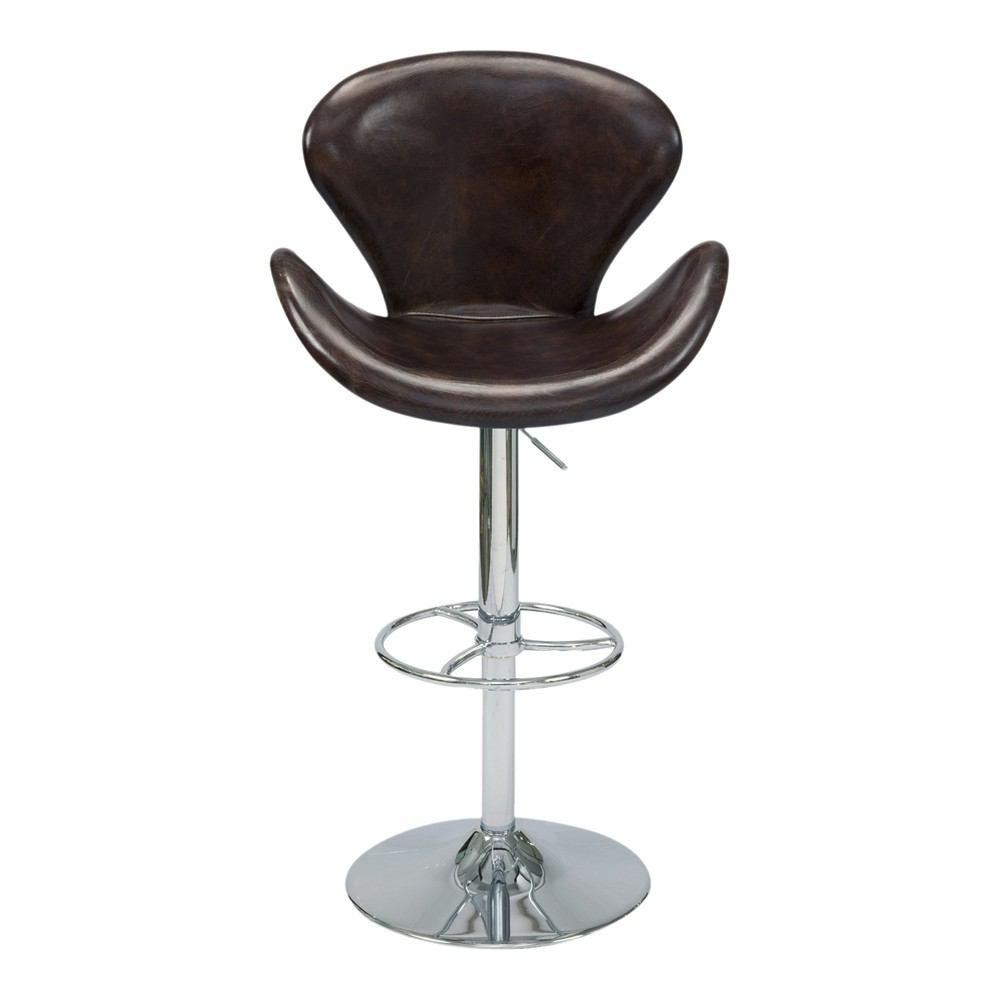 Moe's Home Collection Brighton Adjustable Stool - Brown