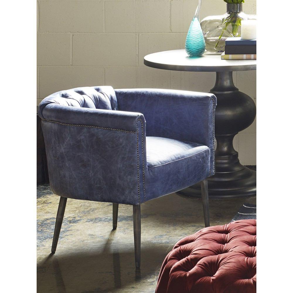 Moe's Home Collection Shapkin Leather Arm Chair