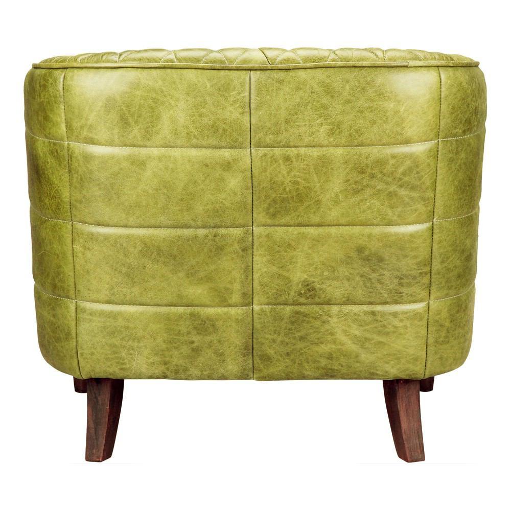 Moe's Home Collection Magdelan Tufted Leather Arm Chair