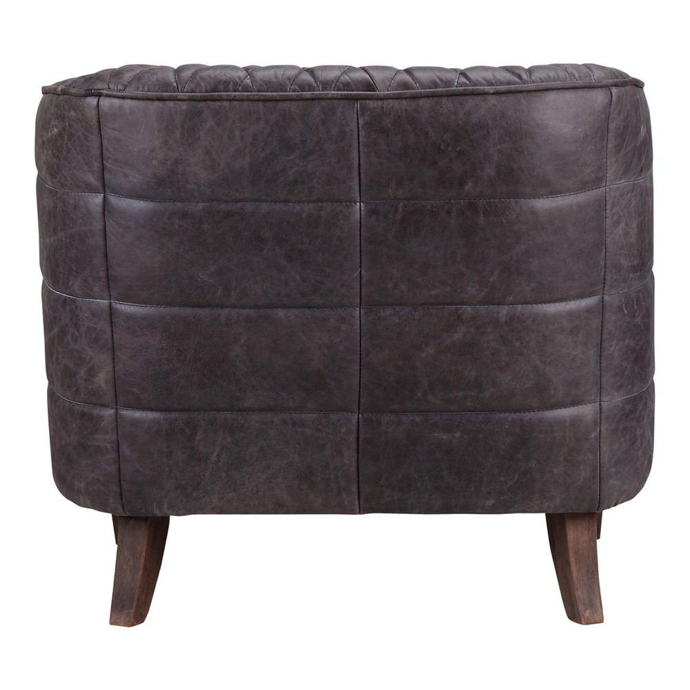 Moe's Home Collection Magdelan Tufted Leather Arm Chair