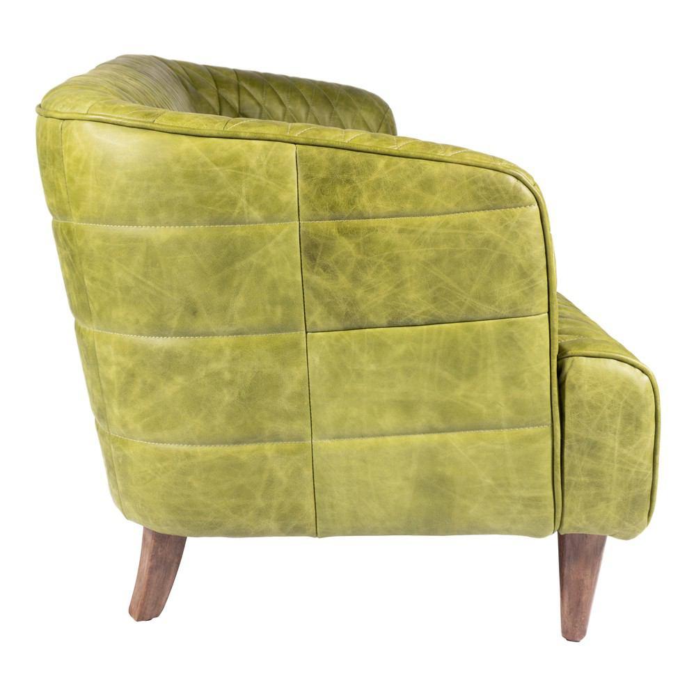 Moe's Home Collection Magdelan Tufted Leather Sofa