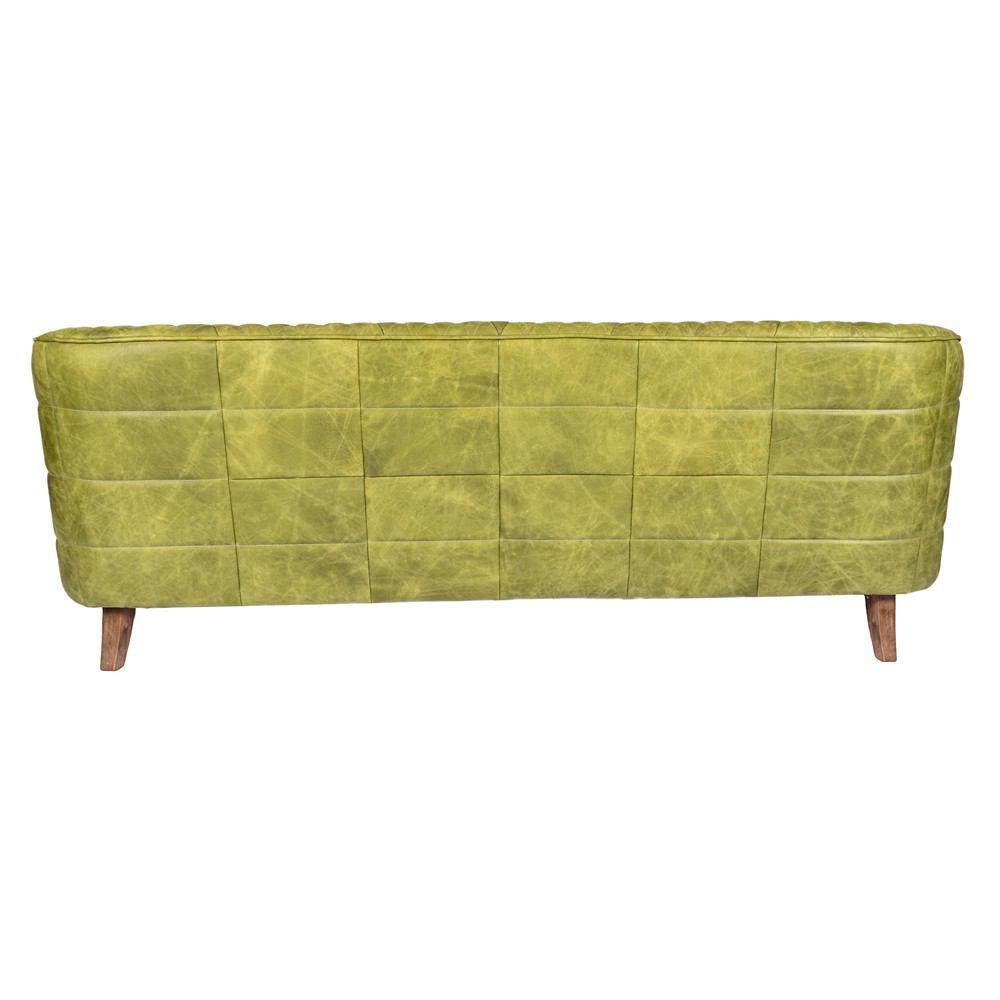 Moe's Home Collection Magdelan Tufted Leather Sofa