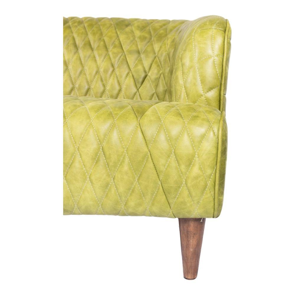 Moe's Home Collection Magdelan Tufted Leather Sofa