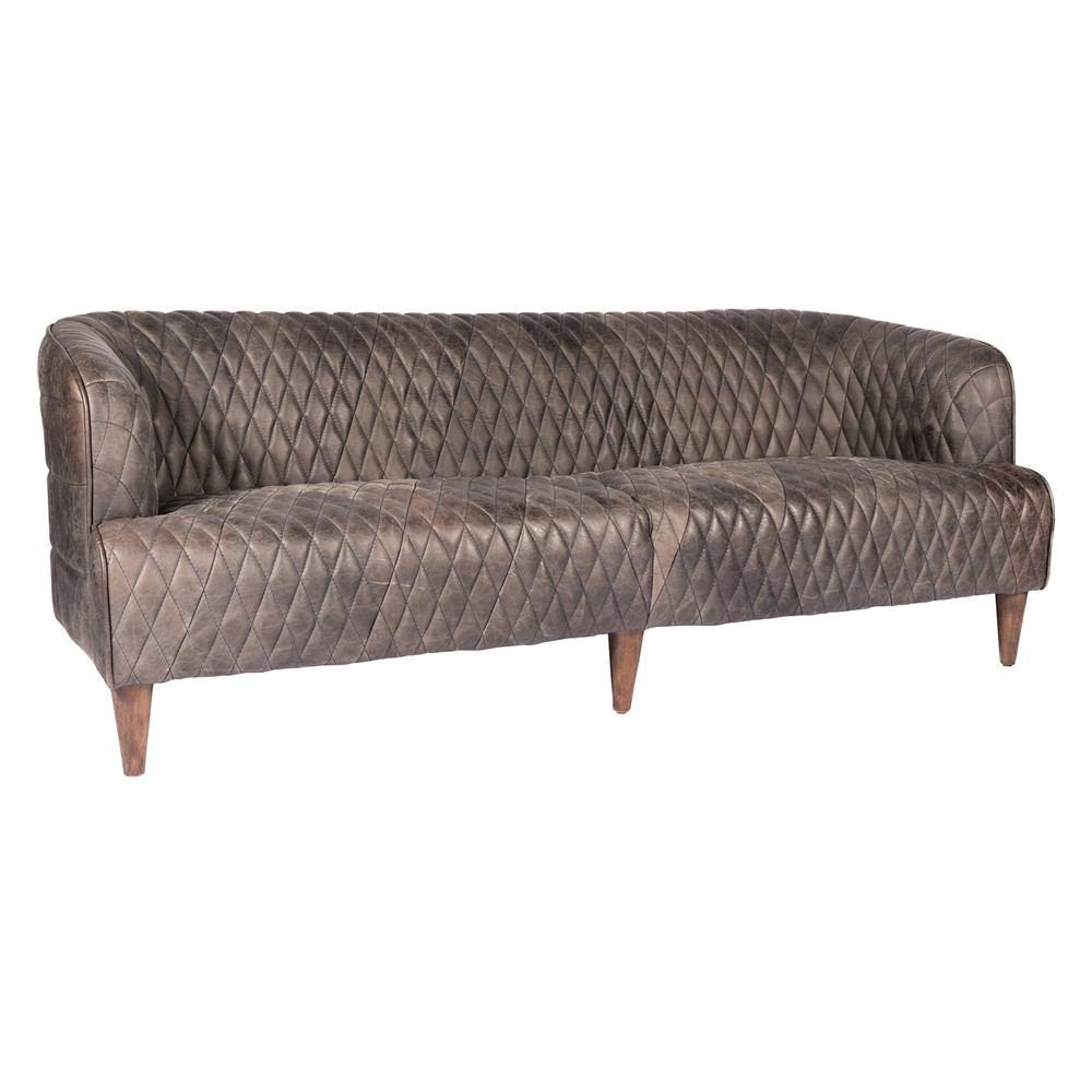 Moe's Home Collection Magdelan Tufted Leather Sofa