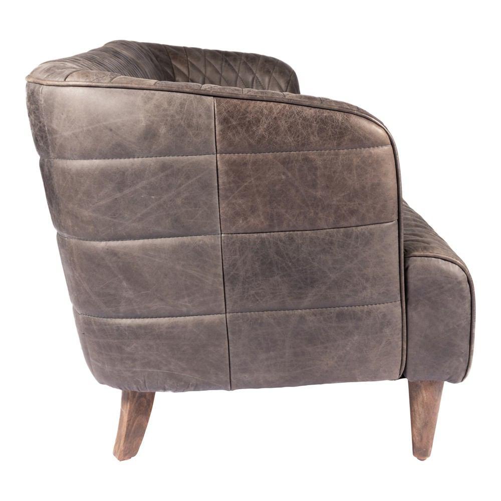 Moe's Home Collection Magdelan Tufted Leather Sofa