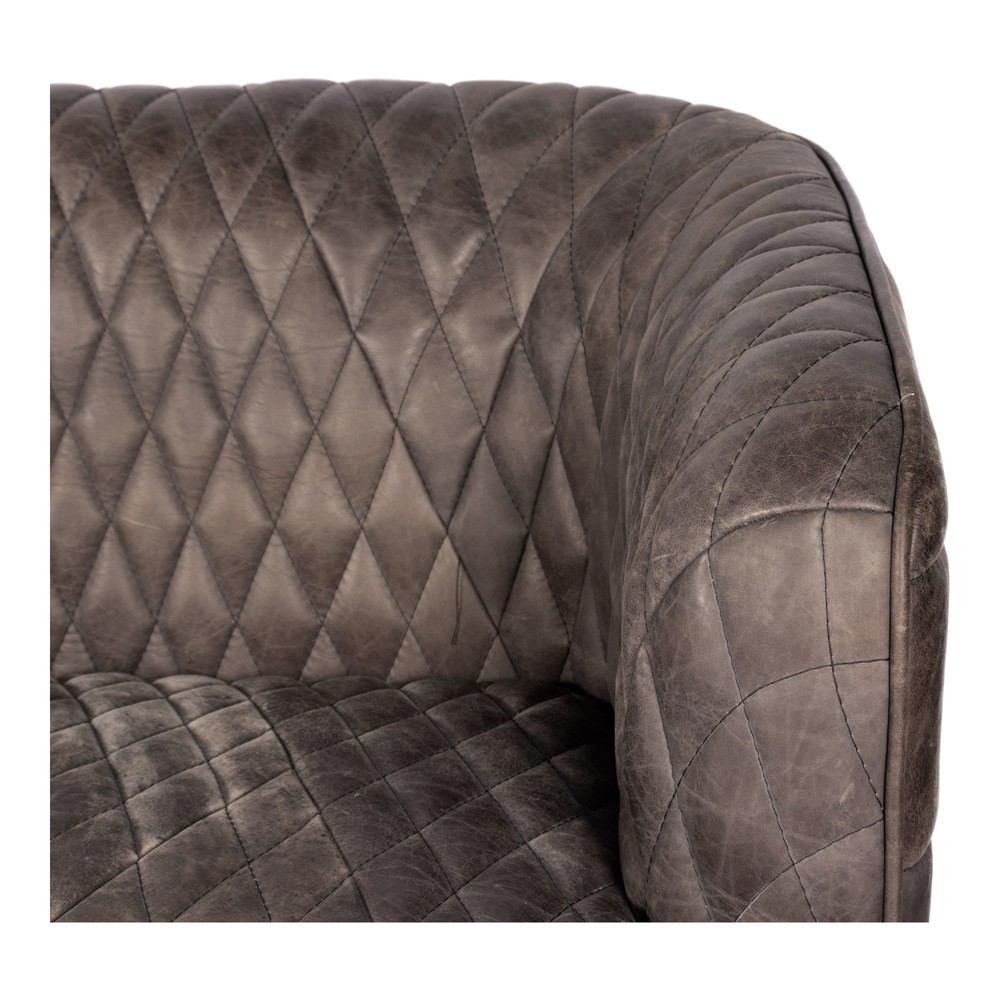 Moe's Home Collection Magdelan Tufted Leather Sofa