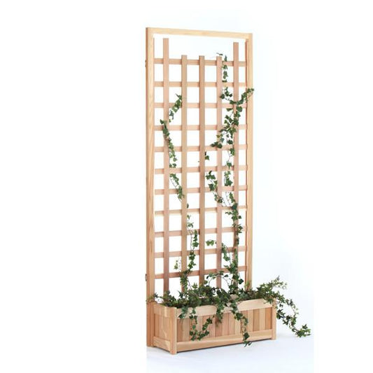 All Things Cedar 2pc Planter w/ Trellis Screen
