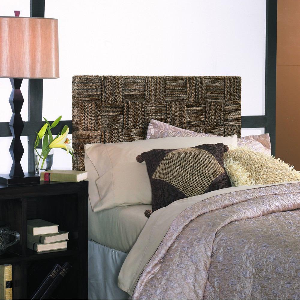 Padma's Plantation Plaid Low Headboard - Queen - Abaca Twist