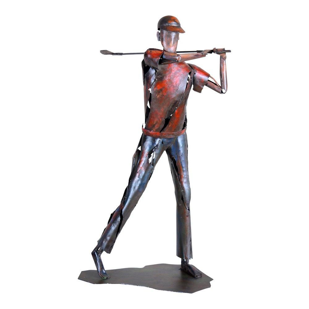 Moe's Home Collection Golfer Statue - Red