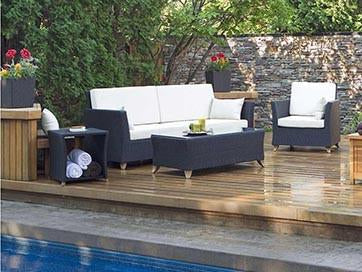 All Things Cedar 4pc. Rattan Deep Seating Set