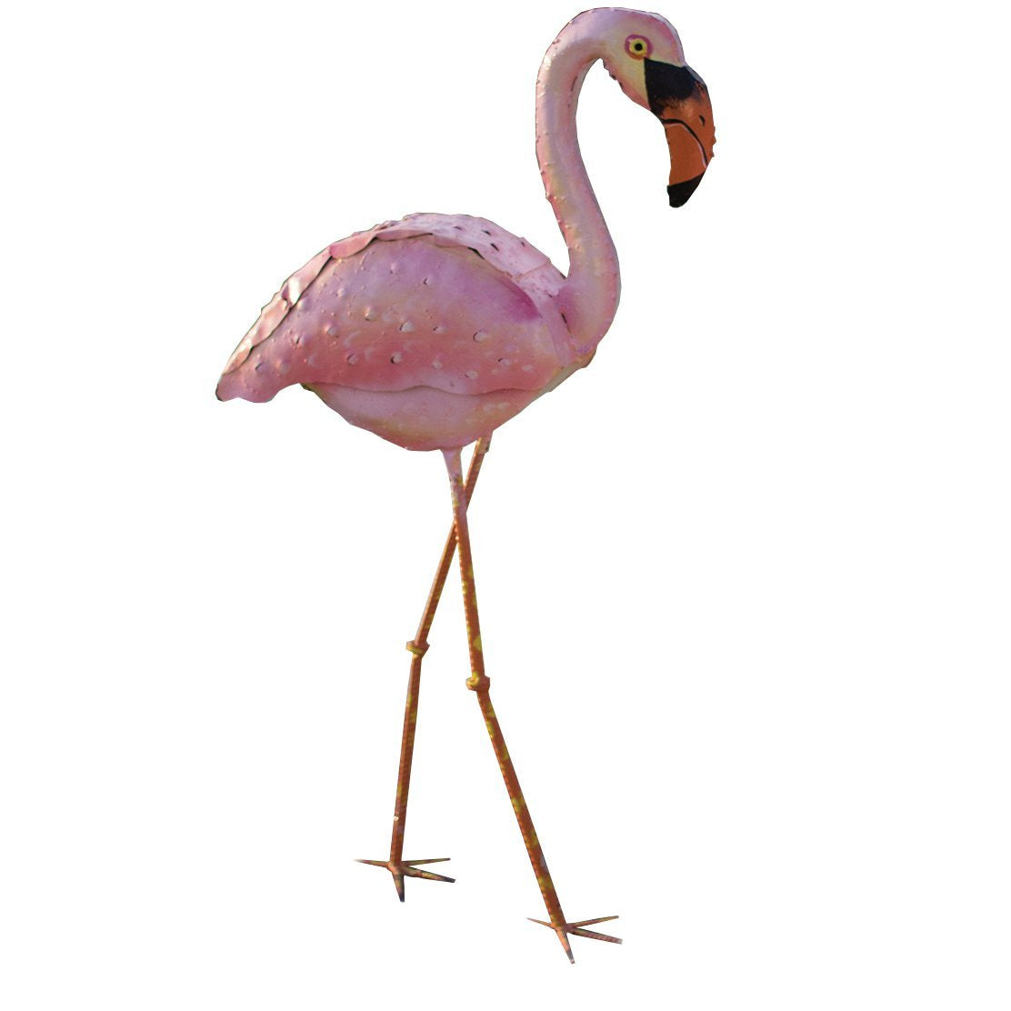 Kalalou Painted Metal Pink Flamingo