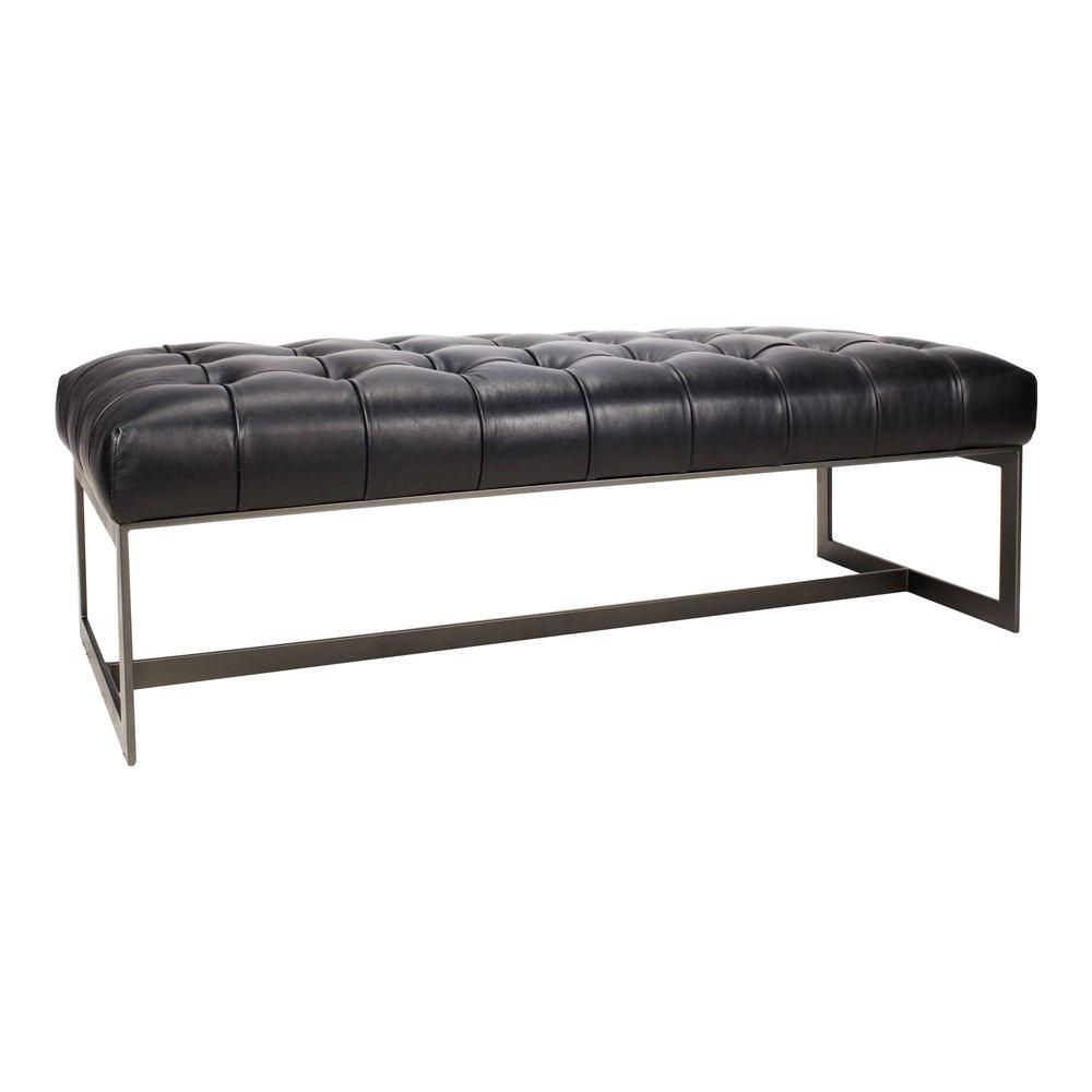 Moe's Home Collection Wyatt Leather Bench