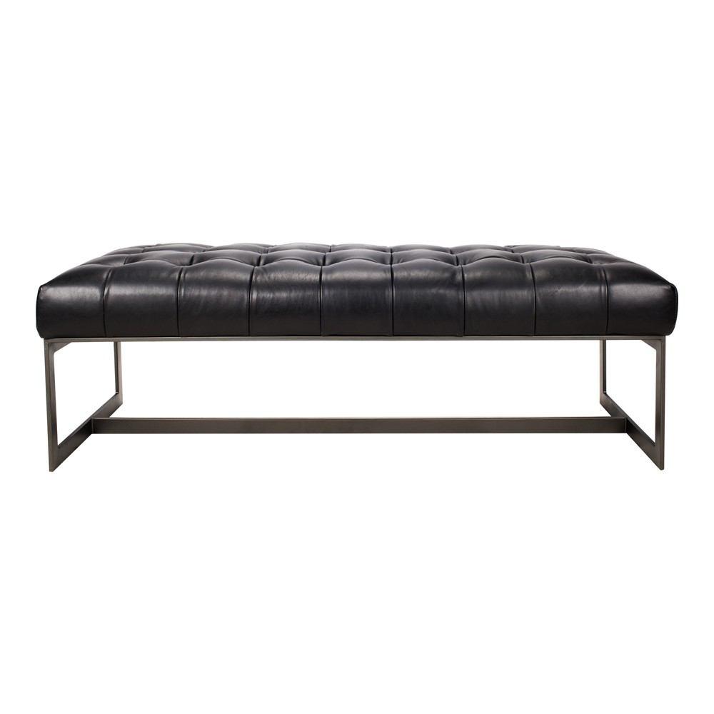 Moe's Home Collection Wyatt Leather Bench