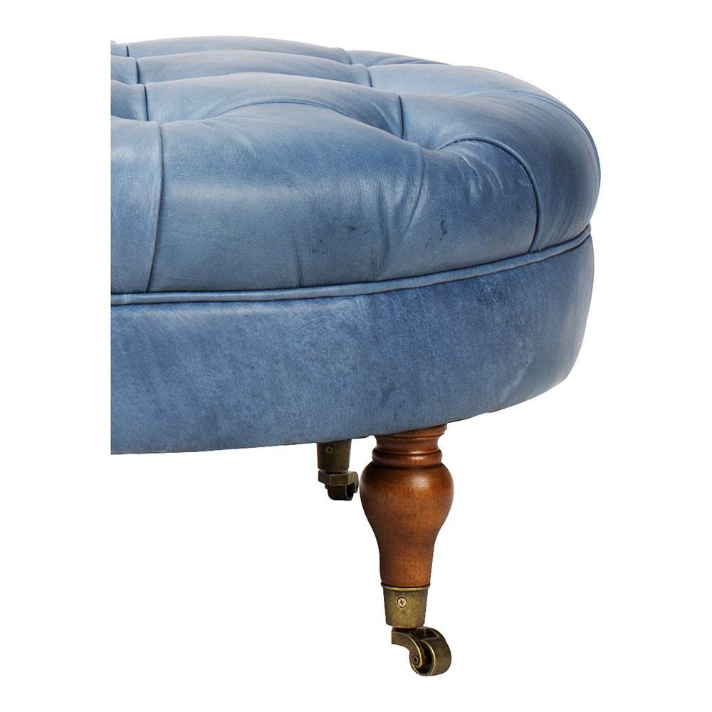 Moe's Home Collection Cadman Leather Ottoman