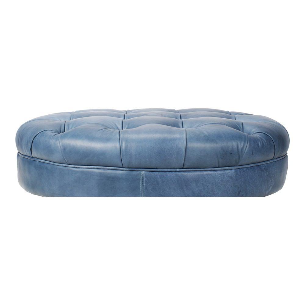 Moe's Home Collection Cadman Leather Ottoman