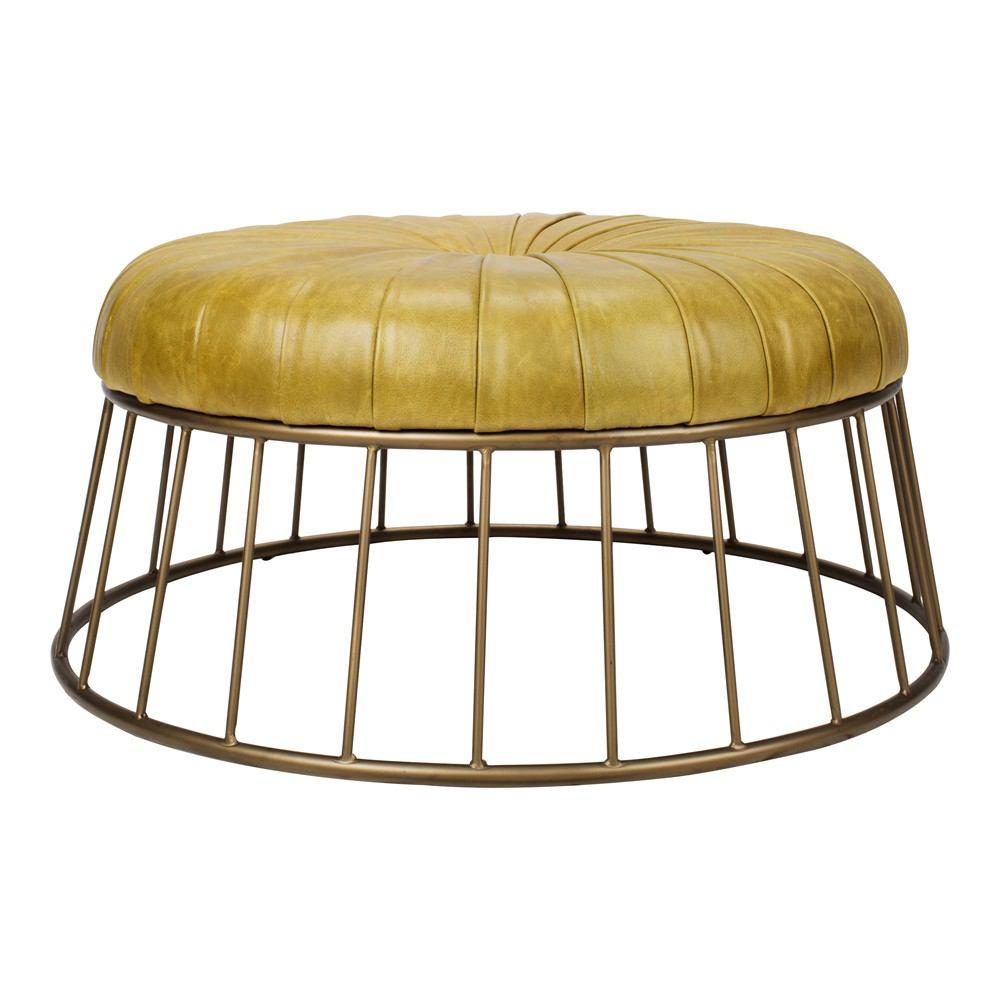 Moe's Home Collection Radcliffe Leather Ottoman