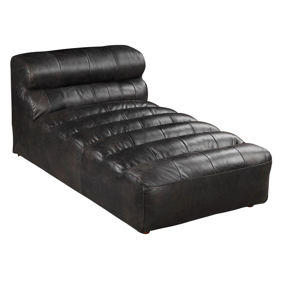Moe's Home Collection Ramsay Leather Chaise