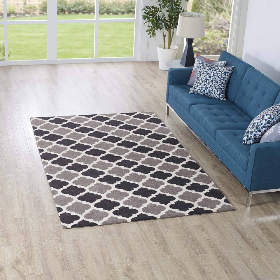 Modway Lida Moroccan Trellis 5x8 Area Rug | Rugs | Modishstore