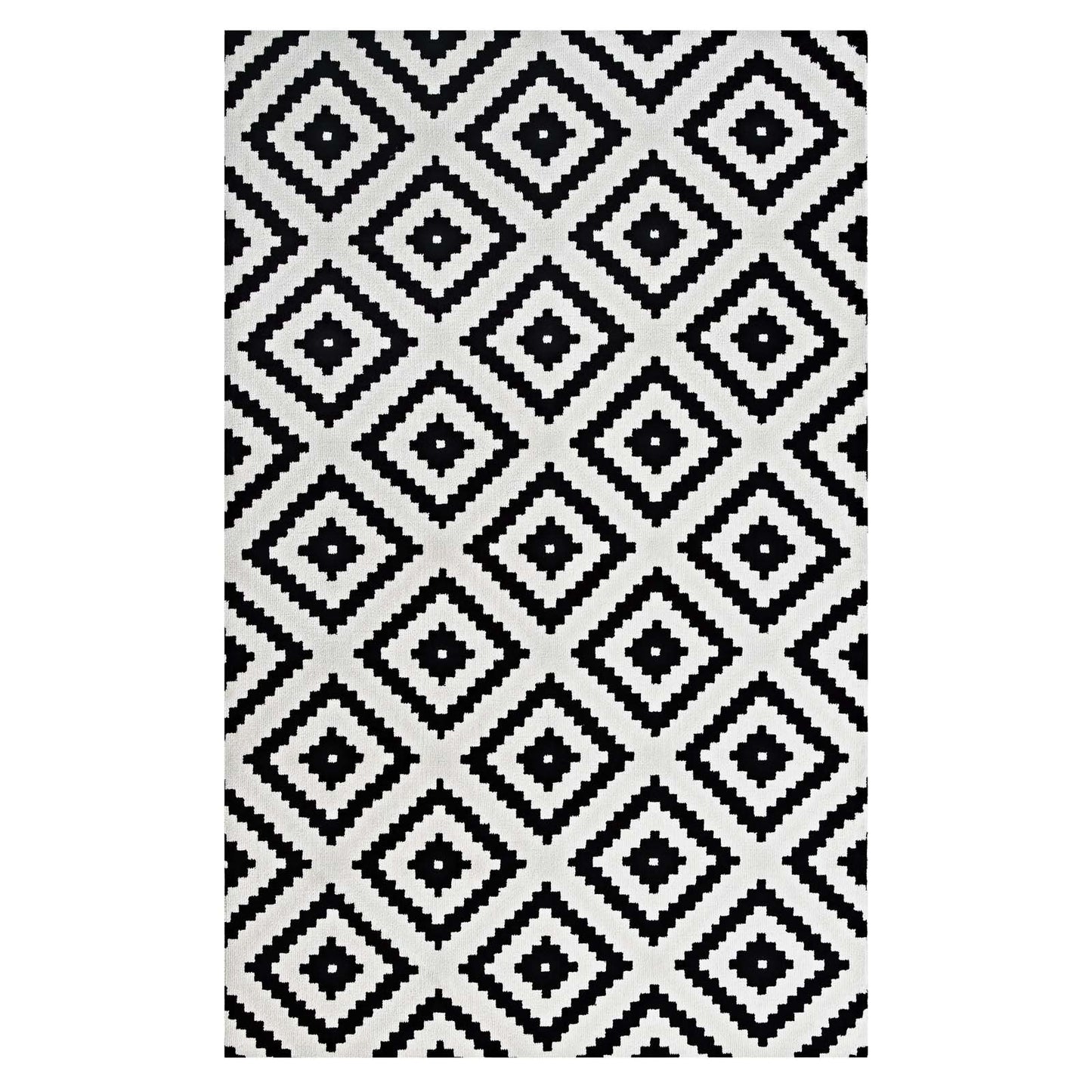 Modway Alika Abstract Diamond Trellis Area 5*8/8*10 Area Rug