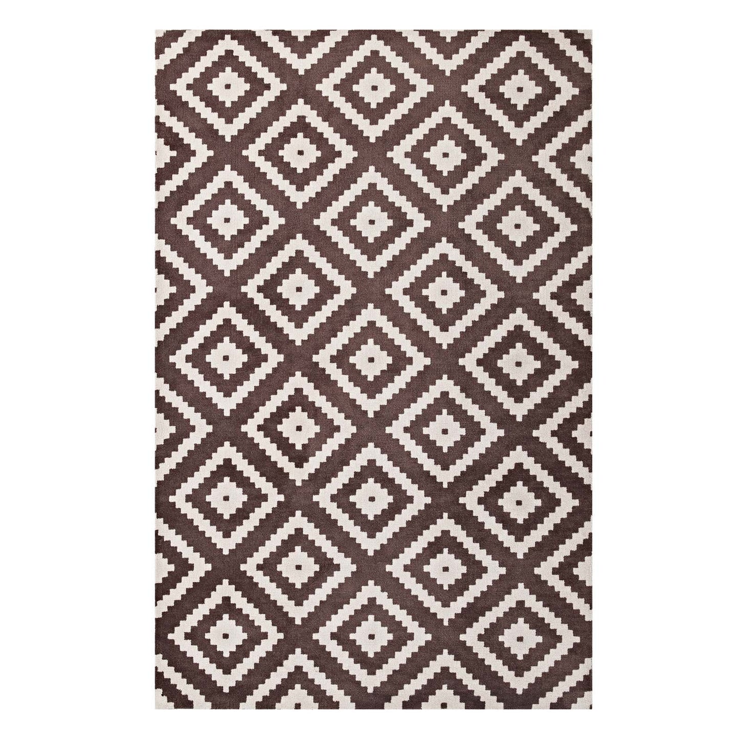Modway Alika Abstract Diamond Trellis Area Rug