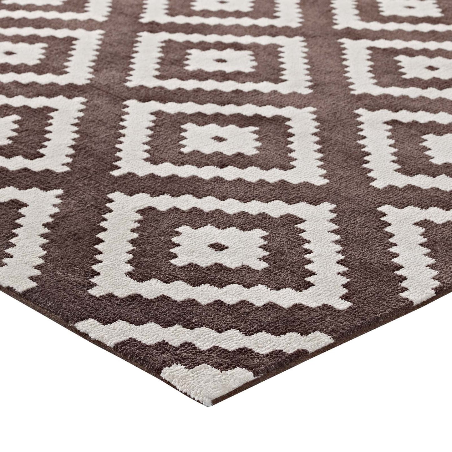 Modway Alika Abstract Diamond Trellis Area Rug