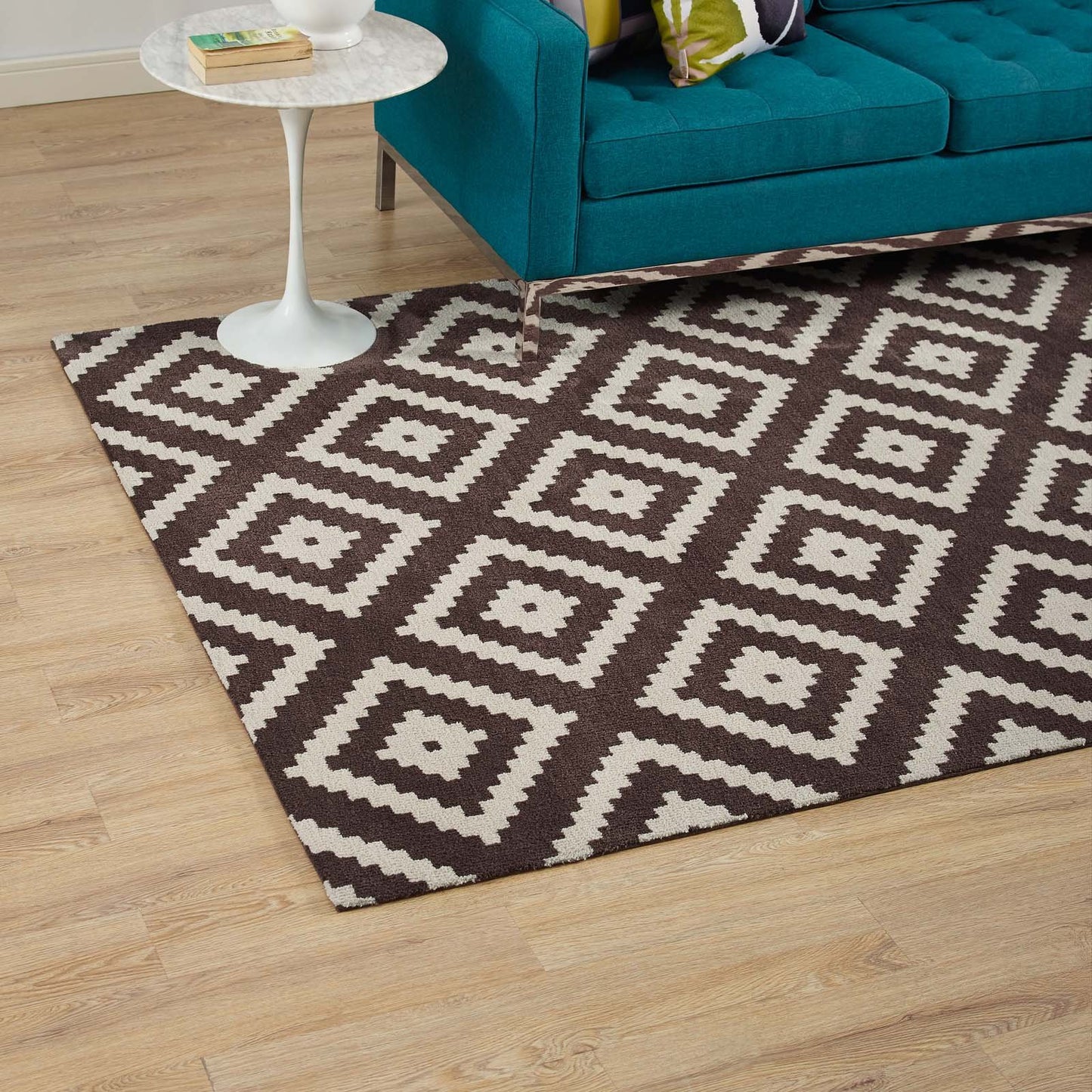 Modway Alika Abstract Diamond Trellis Area Rug
