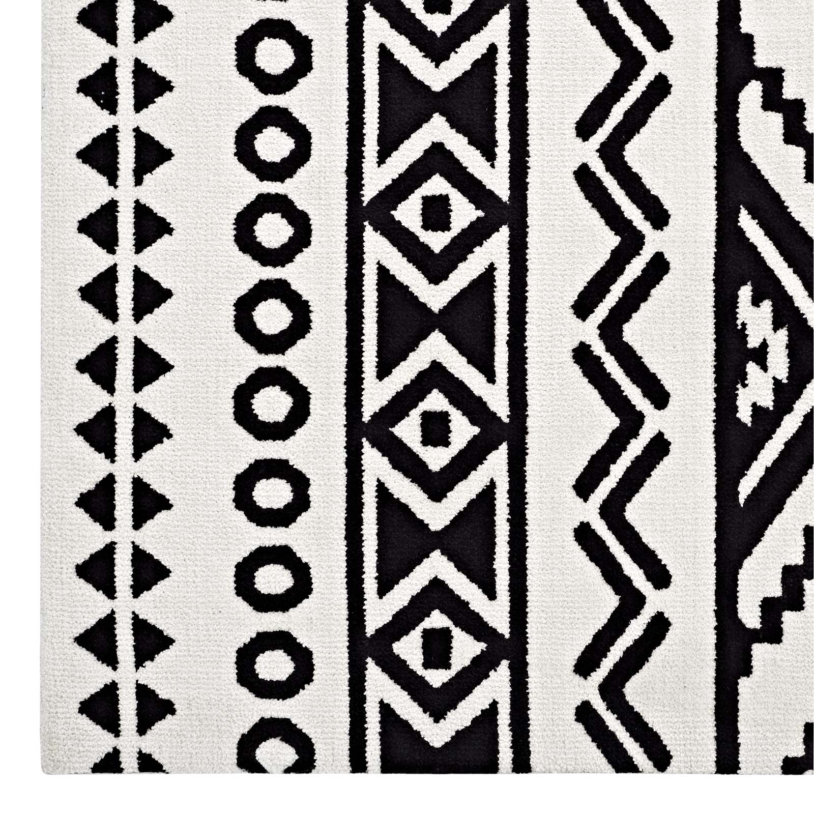 Modway Haku Geometric Moroccan Tribal 5x8 Area Rug | Rugs | 