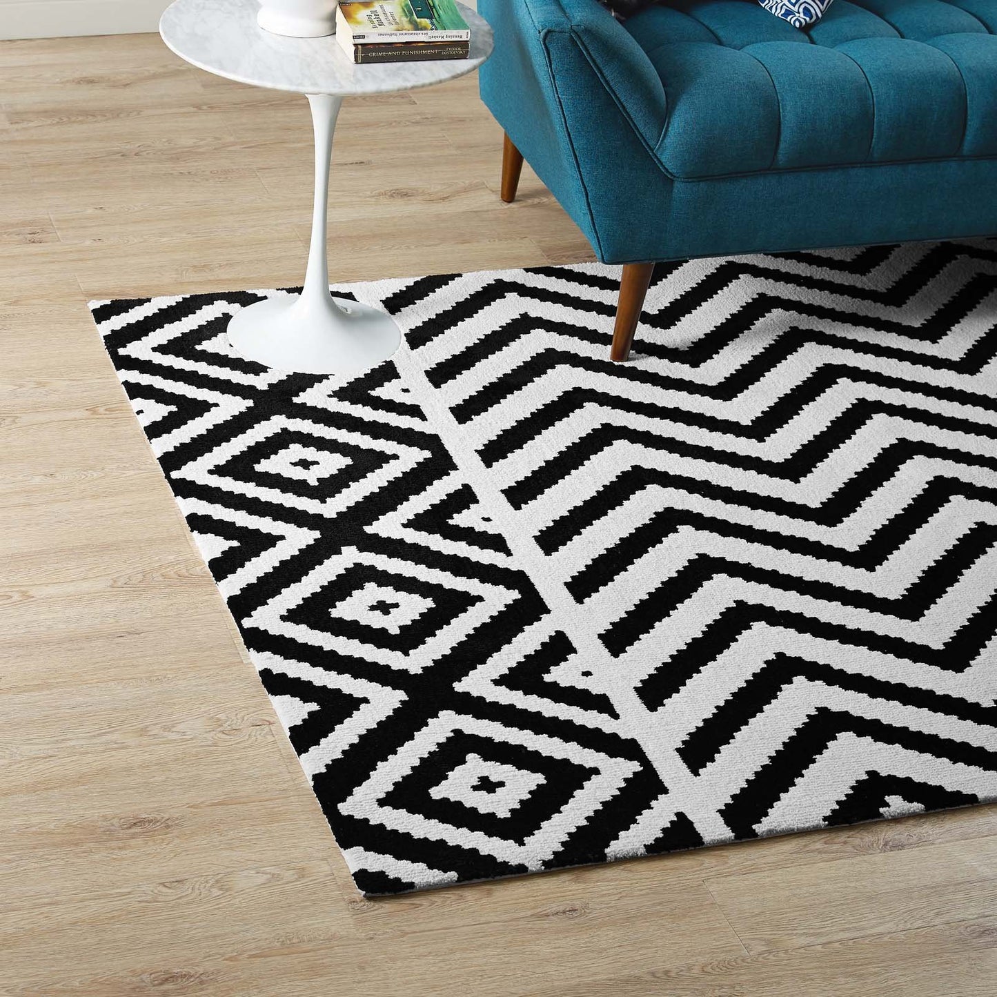 Modway Ailani Geometric Chevron / Diamond Area Rug