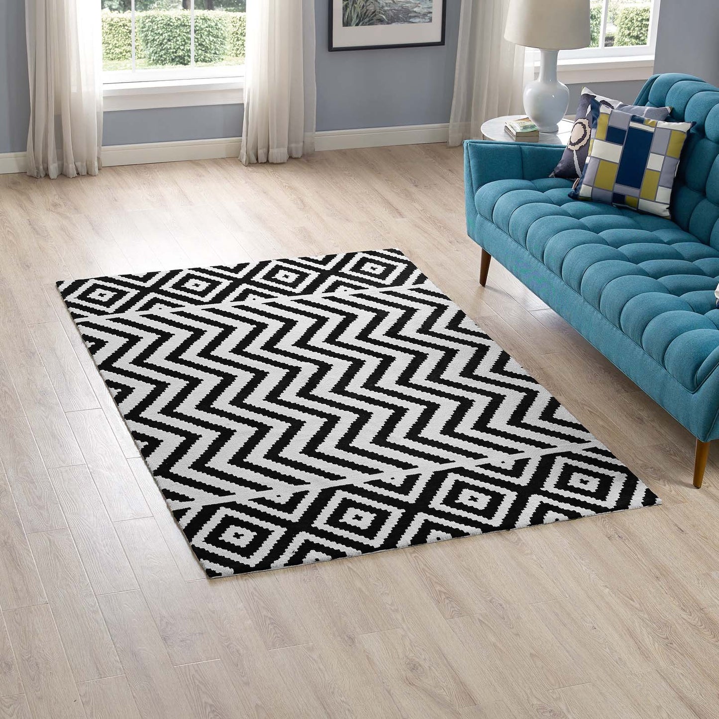 Modway Ailani Geometric Chevron / Diamond Area Rug