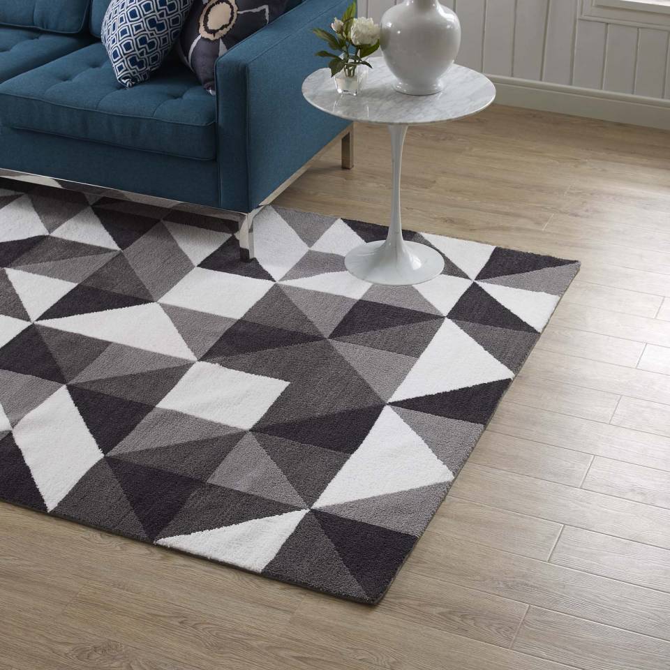 Modway Kahula Geometric Triangle Mosaic 8x10 Area Rug | Rugs | Modishstore-7