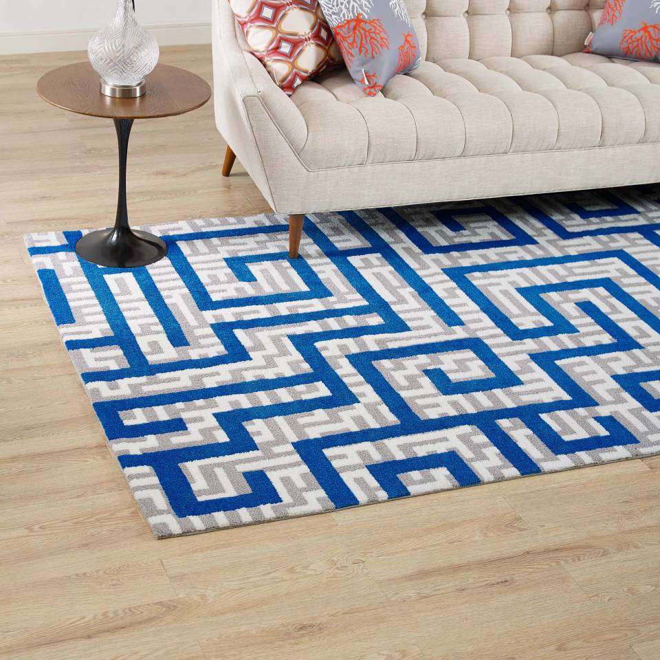 Modway Nahia Geometric Maze 8x10 Area Rug | Rugs | Modishstore-7