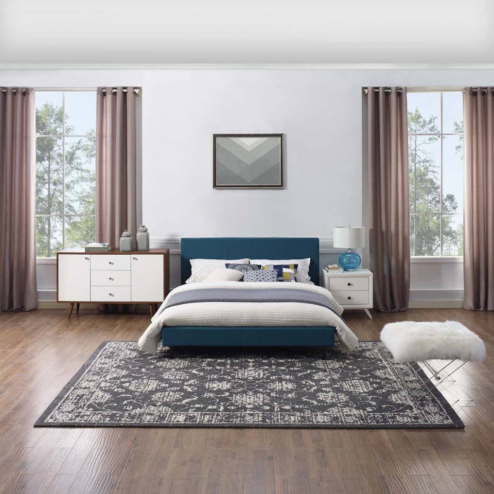 Modway Kazia Distressed Floral Lattice 8x10 Area Rug | Rugs | Modishstore