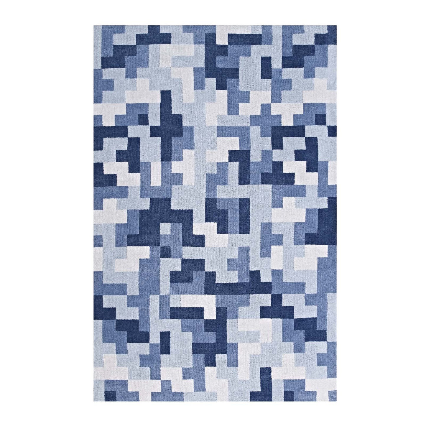 Modway Andela Interlocking Block Mosaic Area Rug