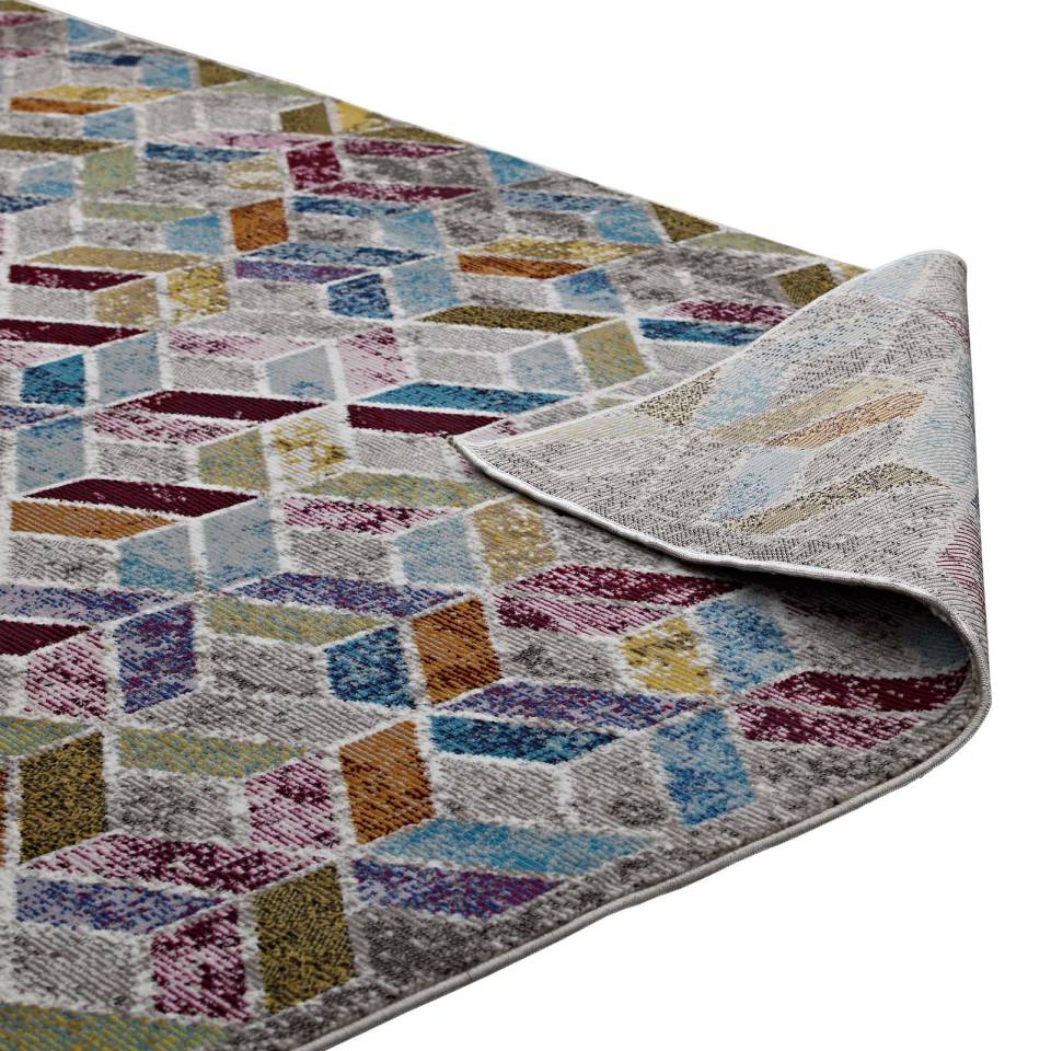 Modway Laleh Geometric Mosaic 4x6 Area Rug | Rugs | Modishstore-5