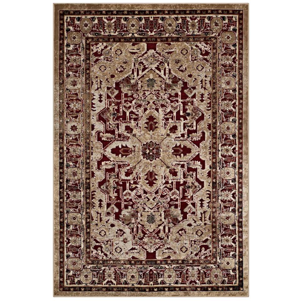 Modway Grania Ornate Vintage Floral Turkish 8x10 Area Rug | Rugs | 