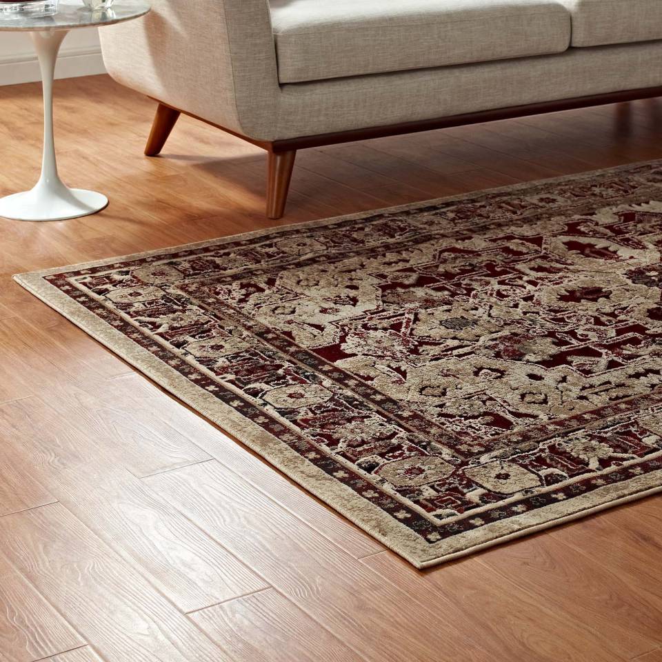Modway Grania Ornate Vintage Floral Turkish 8x10 Area Rug | Rugs | 