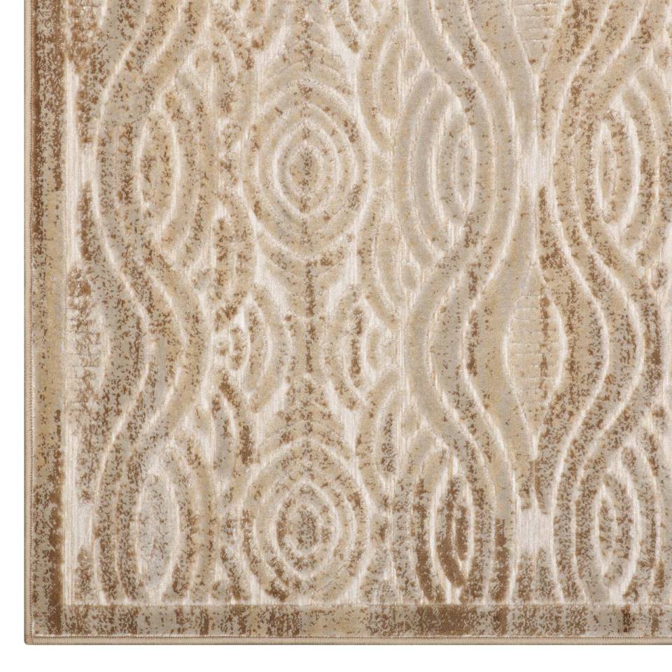 Modway Kennocha Rustic Vintage Abstract Waves 5x8 Area Rug | Rugs | Modishstore-3