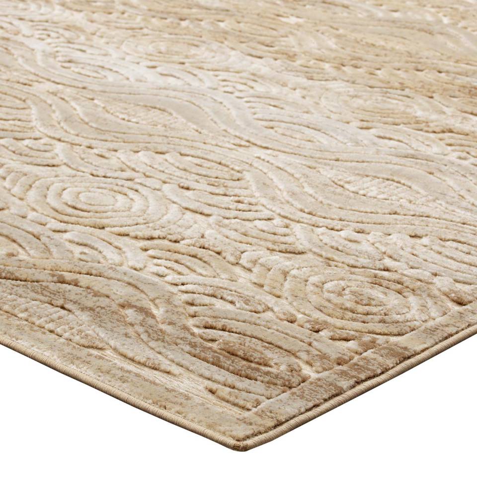 Modway Kennocha Rustic Vintage Abstract Waves 5x8 Area Rug | Rugs | Modishstore-4