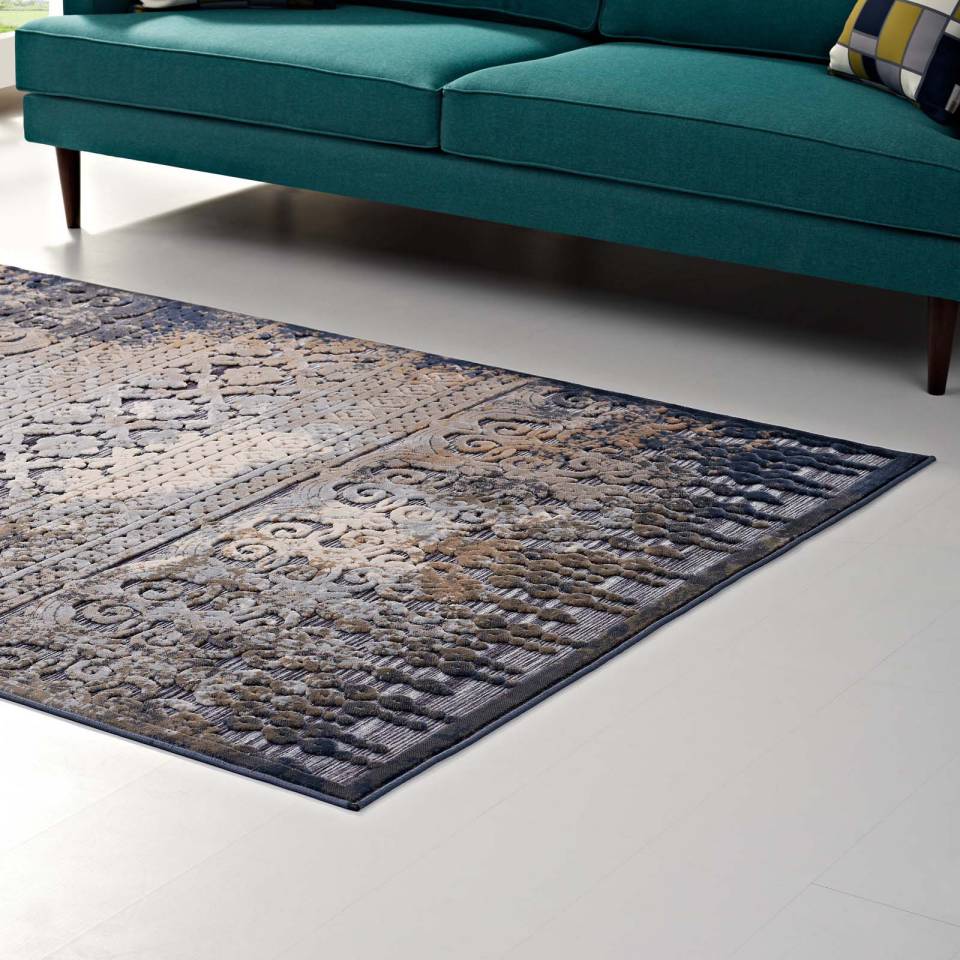 Modway Kalene Distressed Vintage Turkish 8X10 Area Rug | Rugs | Modishstore-6