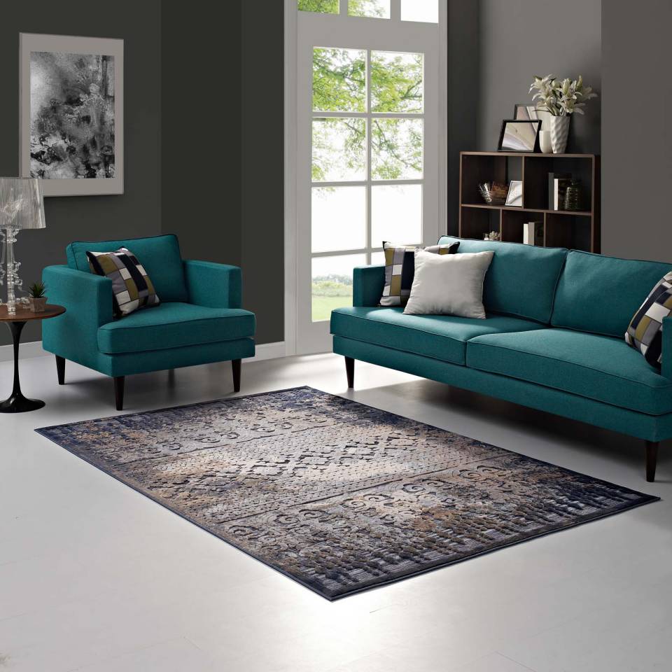 Modway Kalene Distressed Vintage Turkish 8X10 Area Rug | Rugs | Modishstore