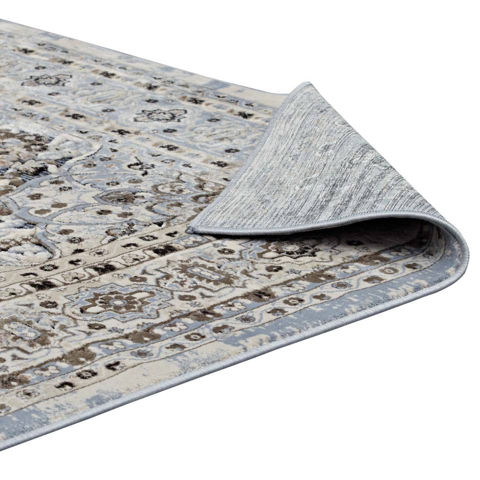 Modway Elqenna Ornate Vintage Floral Turkish 5x8 Area Rug | Rugs | 
