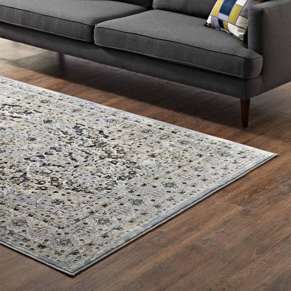 Modway Elqenna Ornate Vintage Floral Turkish 5x8 Area Rug | Rugs | 