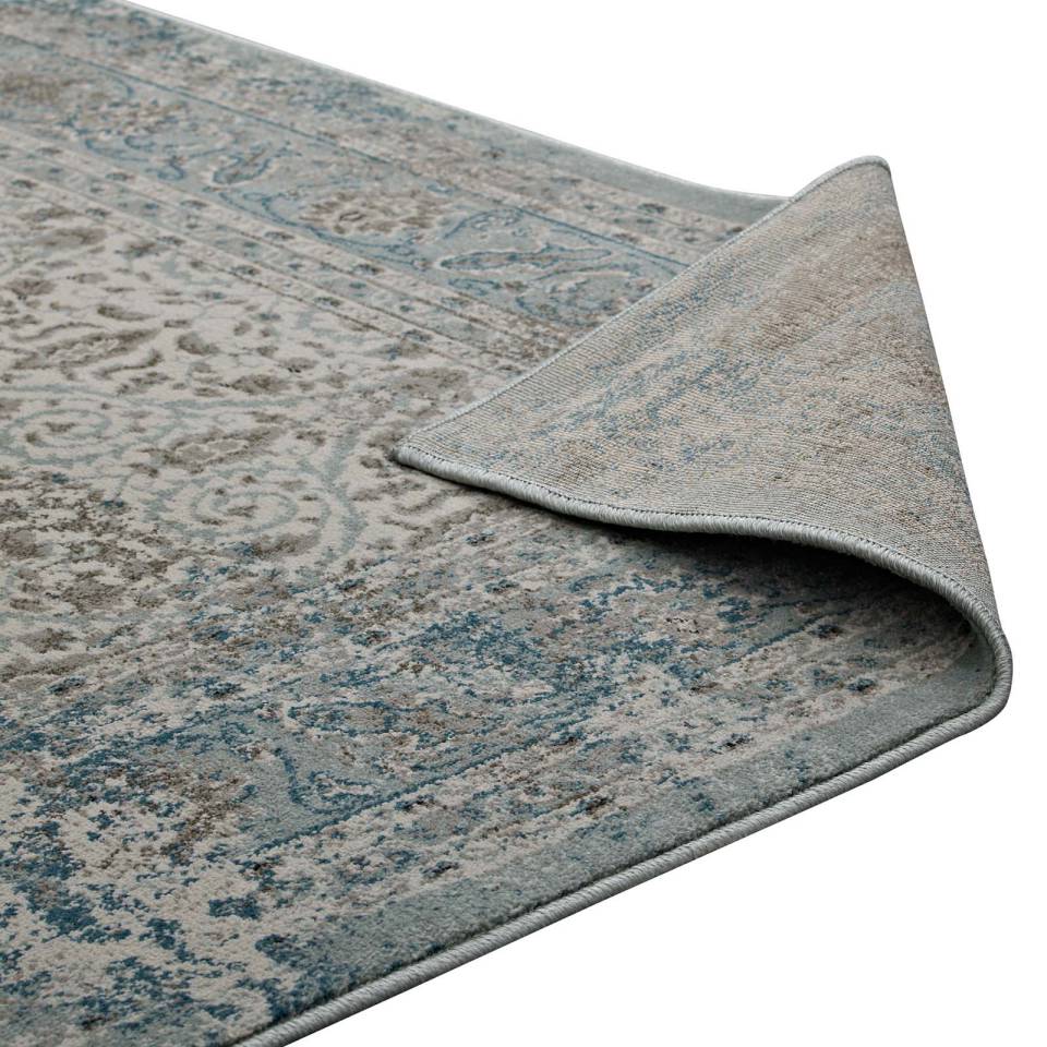 Modway Dilys Distressed Vintage Floral Lattice 8x10 Area Rug | Rugs | 
