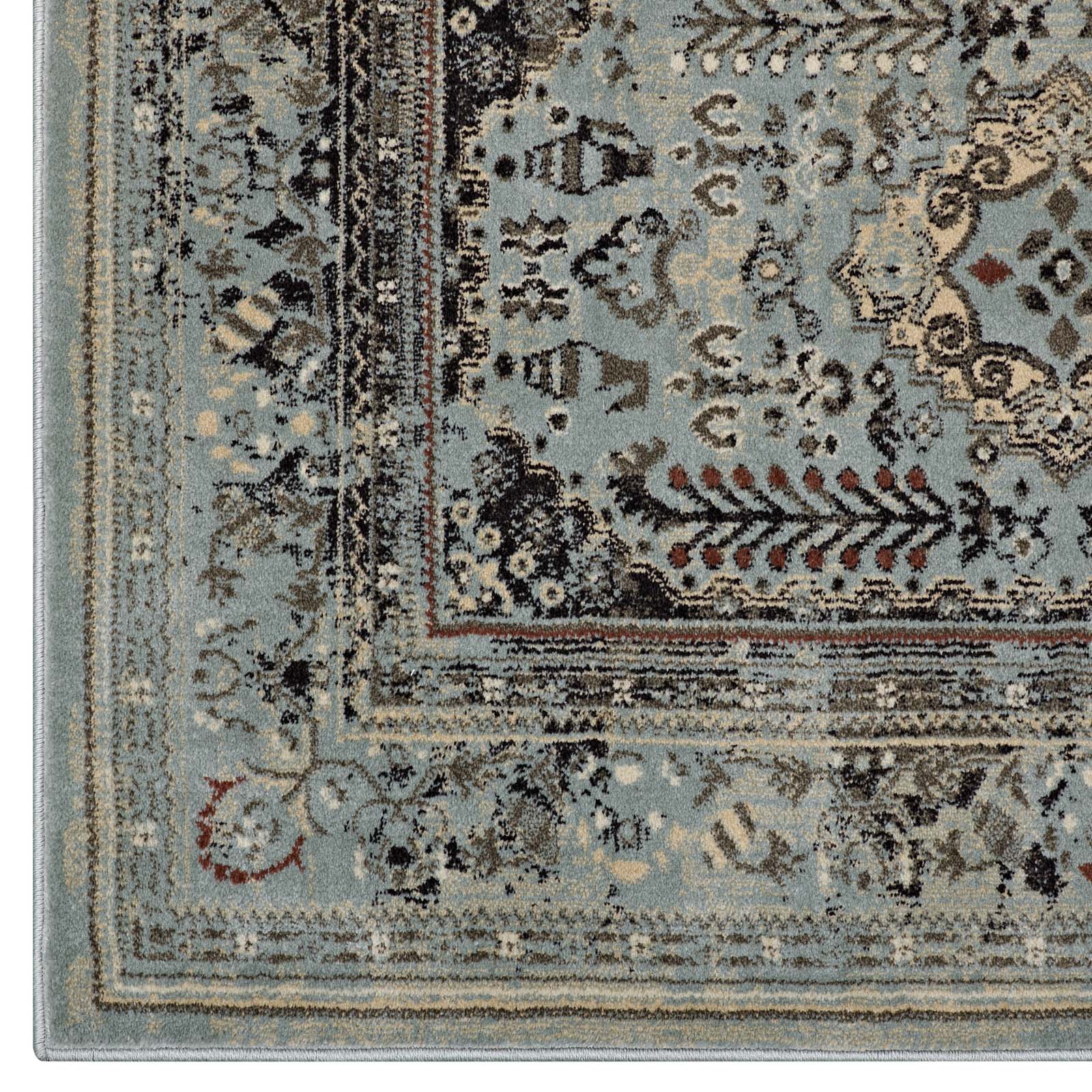 Modway Enye Distressed Vintage Floral Lattice 5x8 Area Rug | Rugs | 
