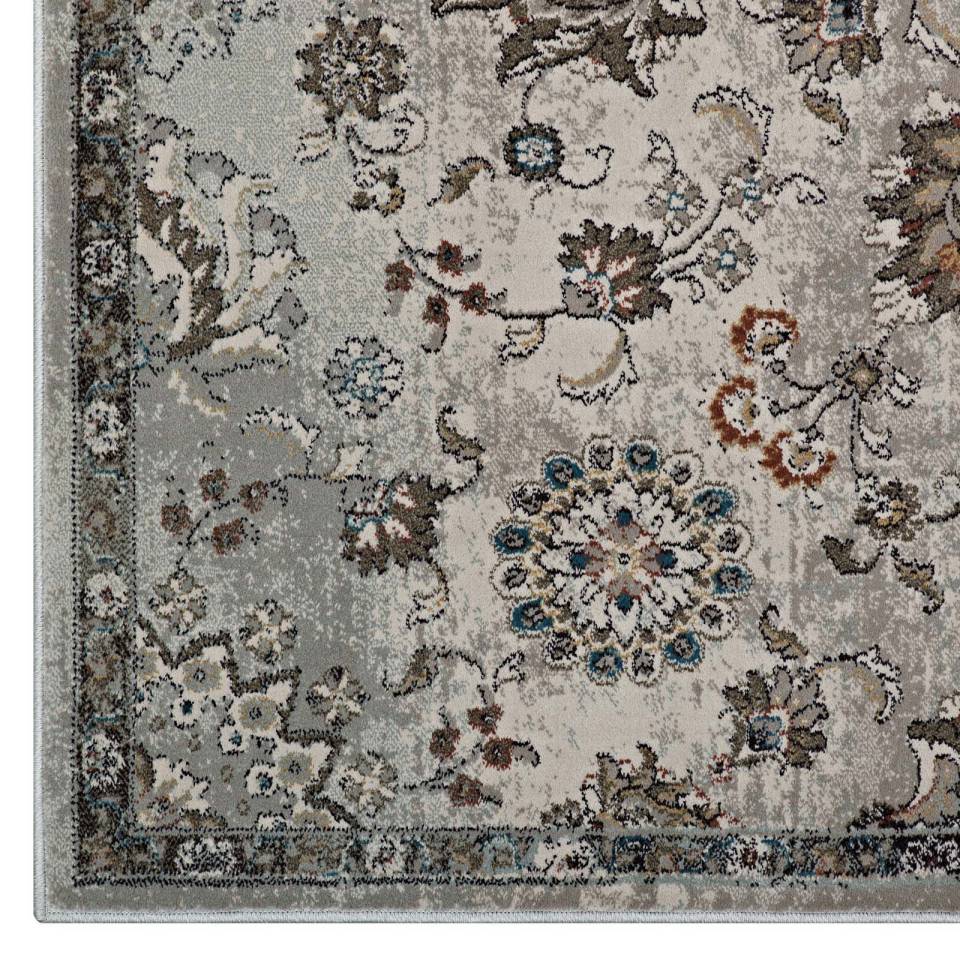 Modway Hana Distressed Vintage Floral
Lattice 8x10 Area Rug | Rugs | 