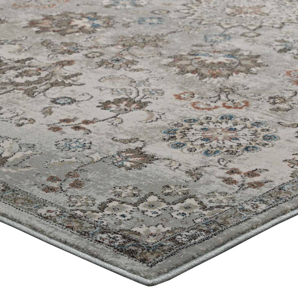 Modway Hana Distressed Vintage Floral
Lattice 8x10 Area Rug | Rugs | 