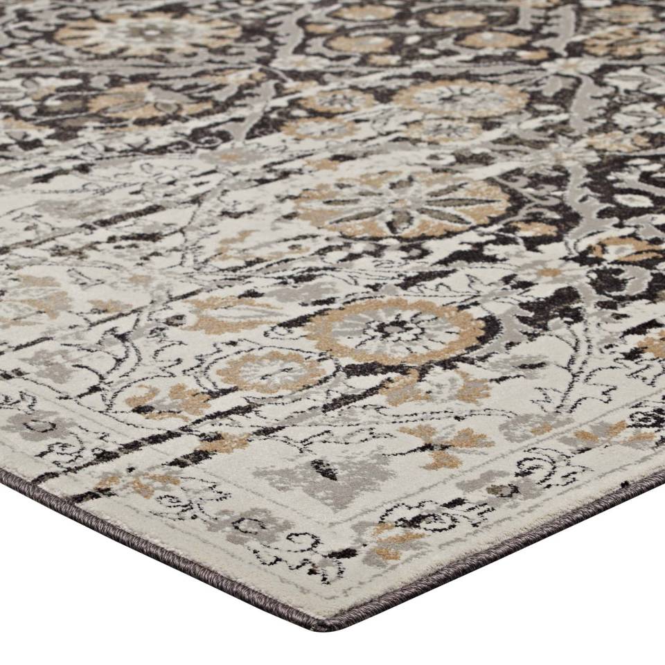 Modway Ganesa Distressed Diamond Floral
Lattice 8x10 Area Rug | Rugs | 